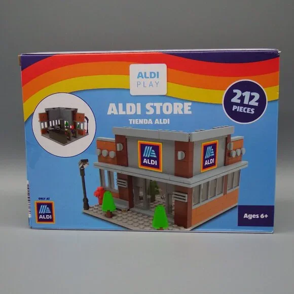 NIB Aldi Store Building and Freight Truck Set 212 Building Blocks Each Bee Happy - Picture 2 of 9